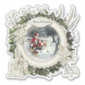 Frohe Weihnachten Aufkleber (Vorderseite)