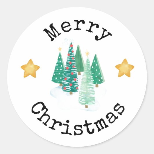 Frohe Weihnachten Aufkleber (Vorderseite)
