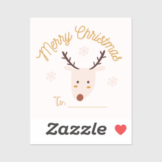 Frohe Weihnachten Aufkleber (Blatt)