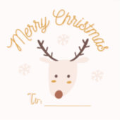 Frohe Weihnachten Aufkleber (Vorderseite)