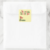 Frohe Weihnachten Aufkleber (Tasche)