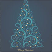 "Frohe Weihnachten" Aufkleber (Vorderseite)