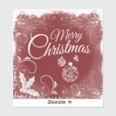 "Frohe Weihnachten" Aufkleber (Blatt)