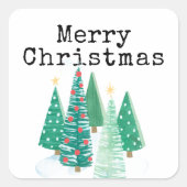 Frohe Weihnachten Aufkleber (Vorderseite)