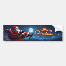 Frohe Weihnachten Aufkleber für Stoßstangen