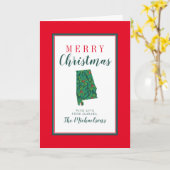 Frohe Weihnachten aus Alabama Karte (Gelbe Blume)