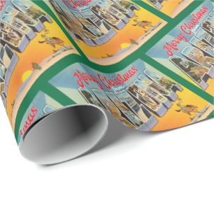 Frohe Weihnachten aus Arizona vintage Geschenkpapier