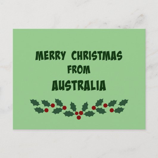 Frohe Weihnachten aus Australien (Vorderseite)