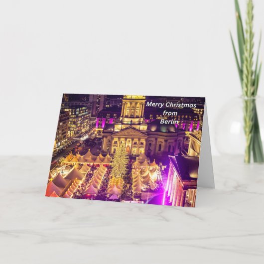 Frohe Weihnachten aus Berlin, Deutschland Karte (Vorderseite)