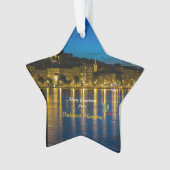 Frohe Weihnachten aus Budapest, Ungarn, Ornament (Vorderseite)