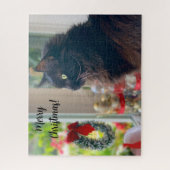 Frohe Weihnachten aus Buster Kitty Jigsaw Puzzle (Vertikal)