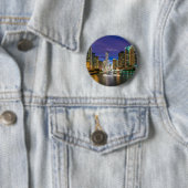 Frohe Weihnachten aus Chicago, IL Button (Beispiel)