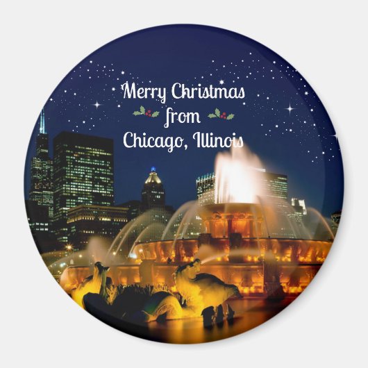 Frohe Weihnachten aus Chicago, Magnet (Vorne)