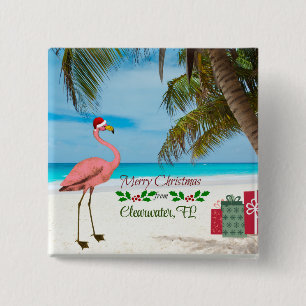 Frohe Weihnachten aus Clearwater, FL Button