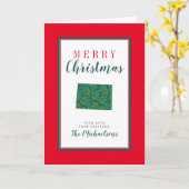 Frohe Weihnachten aus Colorado Karte (Gelbe Blume)