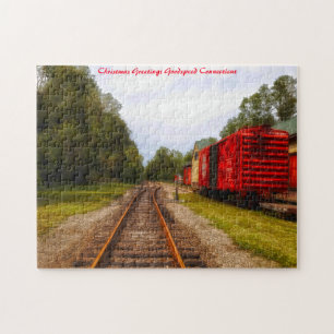 Frohe Weihnachten aus Connecticut Puzzle