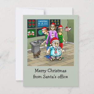 Frohe Weihnachten aus dem Büro des Weihnachtsmanns