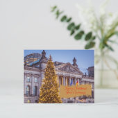 Frohe Weihnachten aus dem Gebäude des Deutschen Bu (Stehend Vorderseite)