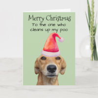 Frohe Weihnachten aus dem Hund Funny Spaß