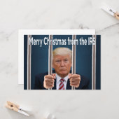 Frohe Weihnachten aus dem IRS Karte (Vorderseite/Rückseite Beispiel)