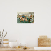 Frohe Weihnachten aus dem Jahr 1907 Poster (Küche)