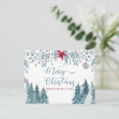 Frohe Weihnachten aus dem neuen Zuhause Winter For (Stehend Vorderseite)