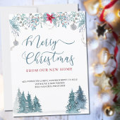 Frohe Weihnachten aus dem neuen Zuhause Winter For Ankündigung