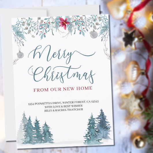 Frohe Weihnachten aus dem neuen Zuhause Winter For Ankündigung