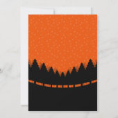 Frohe Weihnachten aus dem Wald mit Schnee Karte (Rückseite)