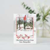 Frohe Weihnachten aus dem Winterschnee von New Ham (Stehend Vorderseite)