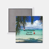 Frohe Weihnachten aus den Bahamas Magnet (Vorderseite/Rückseite)
