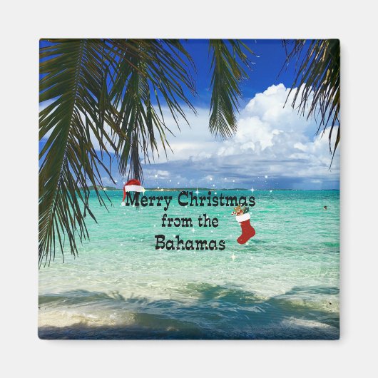 Frohe Weihnachten aus den Bahamas Magnet (Vorne)