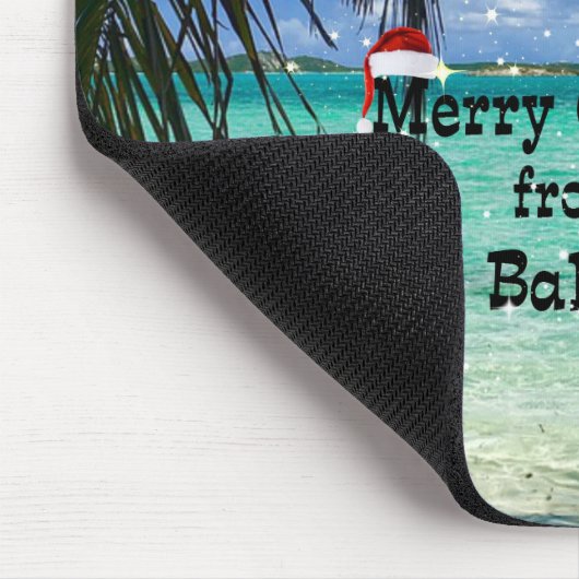 Frohe Weihnachten aus den Bahamas Mousepad (Ecke)