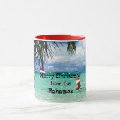 Frohe Weihnachten aus den Bahamas Tasse (Zentrum)
