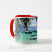 Frohe Weihnachten aus den Bahamas Tasse (Vorderseite Links)