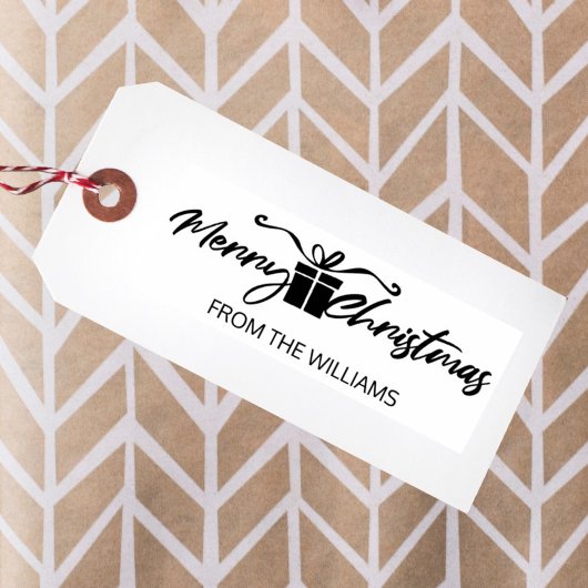 Frohe Weihnachten aus der (Brauch-)Familie, Gummistempel