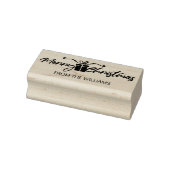 Frohe Weihnachten aus der (Brauch-)Familie, Gummistempel (Stempel)