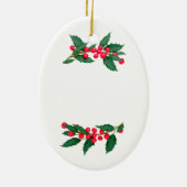 Frohe Weihnachten aus der Familie Keramik Ornament (Hinten)