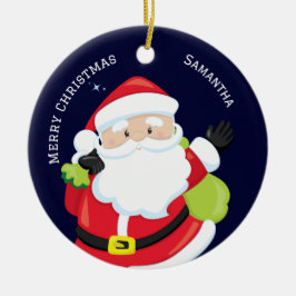 Frohe Weihnachten aus der Familie Keramik Ornament