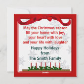 Frohe Weihnachten aus der Familie von Vier Lebkuch (Rückseite)