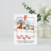 Frohe Weihnachten aus der Farm von Vermont Persona (Stehend Vorderseite)