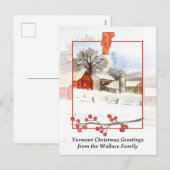 Frohe Weihnachten aus der Farm von Vermont Persona (Vorne/Hinten)