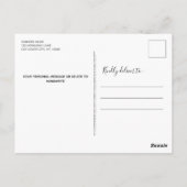 Frohe Weihnachten aus der Katze Modernes Haustier  Postkarte (Rückseite)