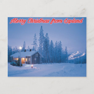 Frohe Weihnachten aus der Lapplandpostkarte