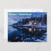 Frohe Weihnachten aus der Lapplandpostkarte (Vorne/Hinten)