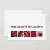 Frohe Weihnachten aus der neuen Adresskarte Einladung (Vorne/Hinten)