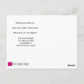 Frohe Weihnachten aus der neuen Adresskarte Postkarte (Rückseite)