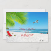 Frohe Weihnachten aus der Paradise Urlaubskarte (Vorderseite)