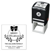 Frohe Weihnachten aus der Rücksendeadresse von Fam Permastempel (Beispiel)