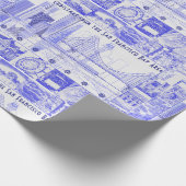 Frohe Weihnachten aus der SF Bay Geschenkpapier (Ecke)